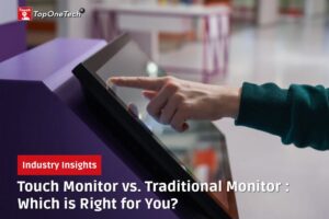 Monitor táctil versus monitor tradicional