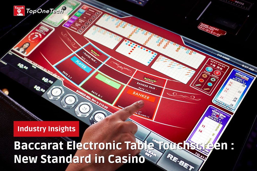 Baccarat Electronic Table Touchscreen