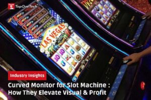 Curved Monitor for Slot Machine