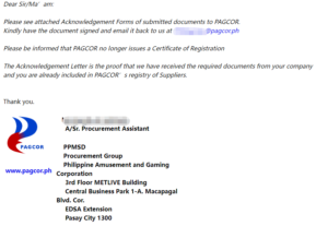 PAGCOR Certified