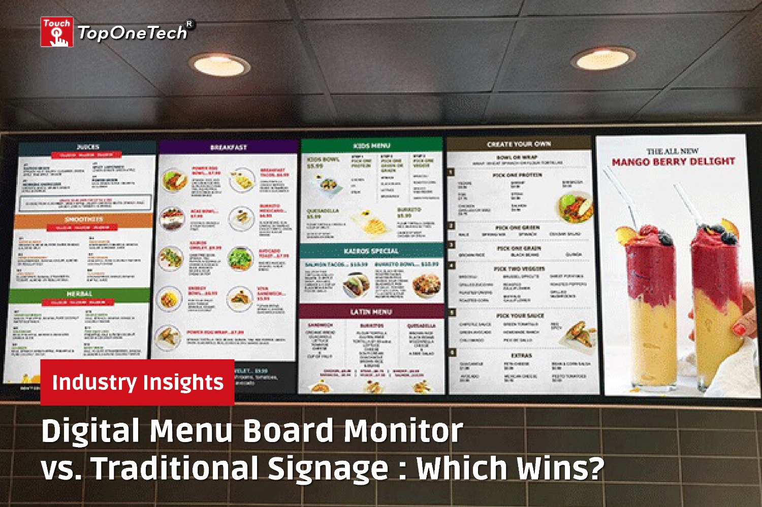 Digital Menu Board Monitor