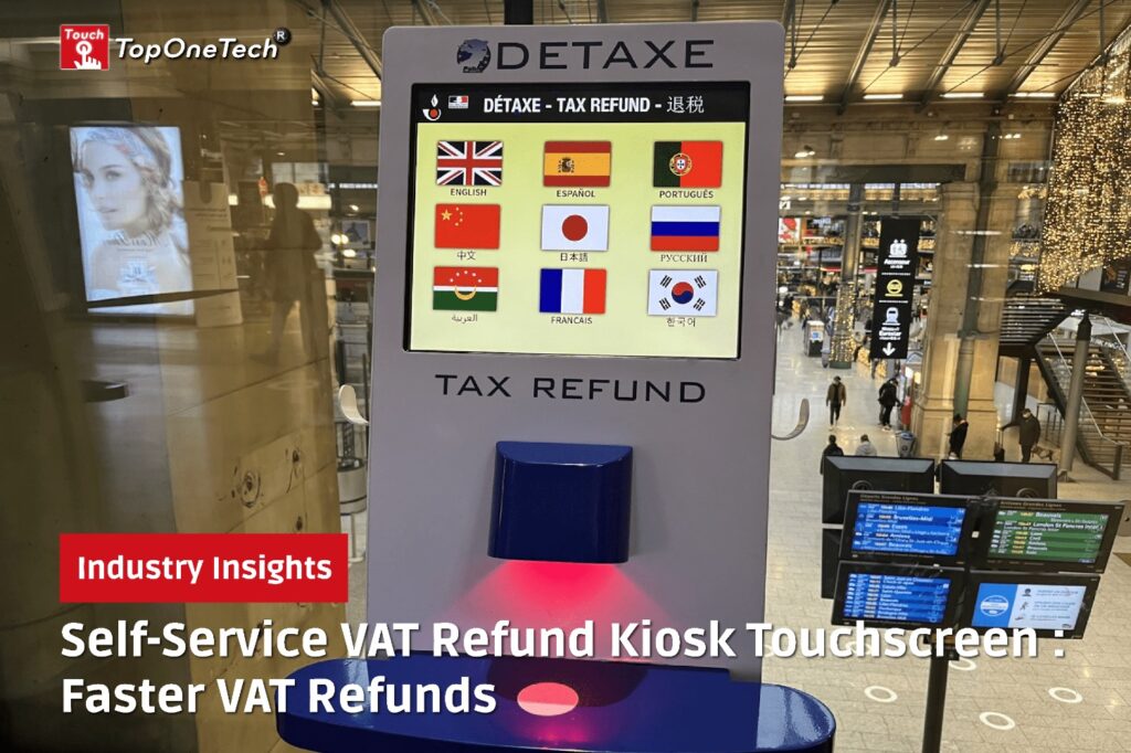 Self-Service VAT Refund Kiosk Touchscreen