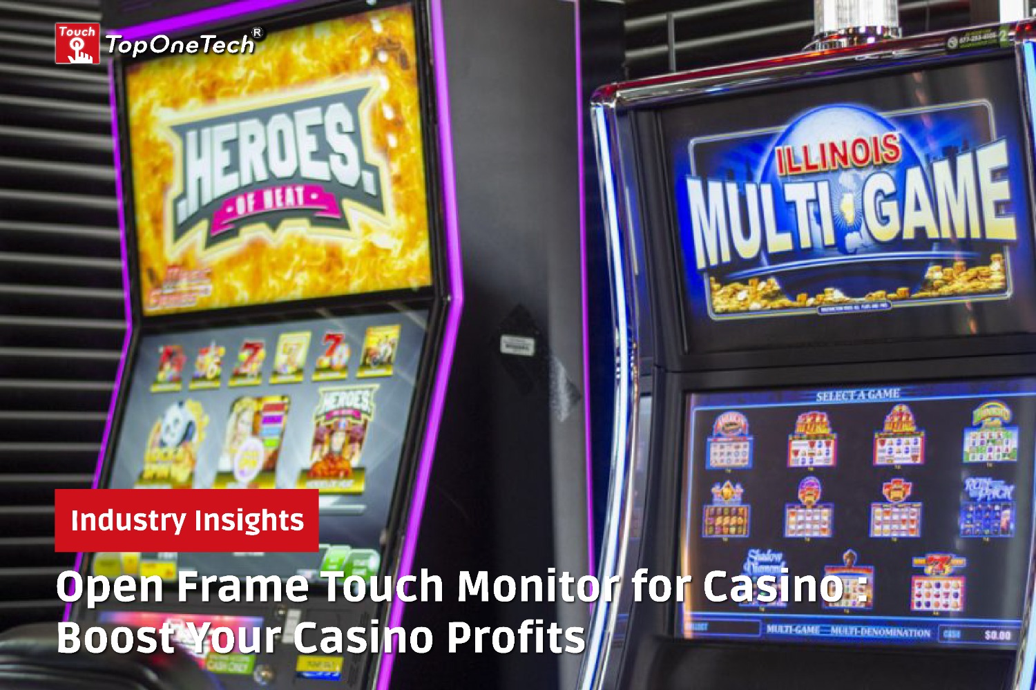 Open Frame Touch Monitor for Casino