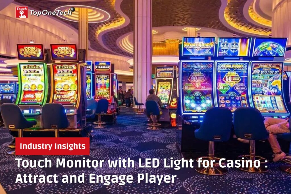 Touch Monitor with LED light for Casino
