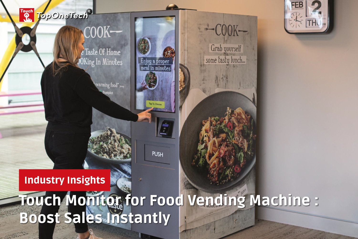 Touch Monitor for Food Vending Machine